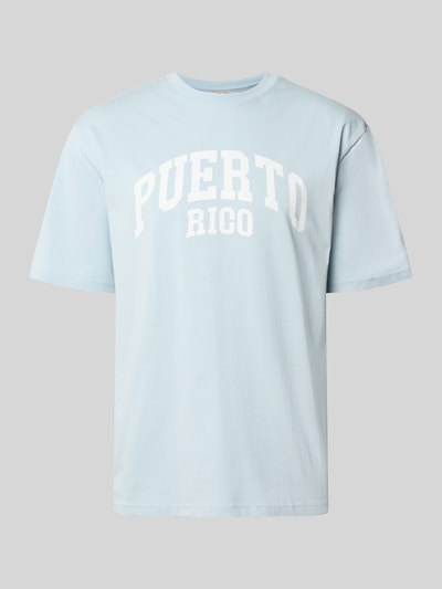 Produktfoto, Relaxed Fit T-Shirt aus reiner Baumwolle Modell 'RICO' von Only & Sons, Optik: Unifarben, Motiv-Print, Jersey-Textur