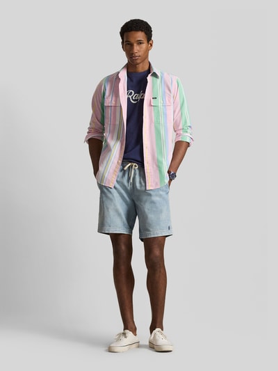 Polo Ralph Lauren Regular Fit Jeansshorts mit Tunnelzug Hellblau 1