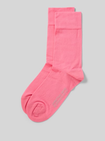 Christian Berg Men Sokken met elastische ribboordjes in een set van 2 paar Roze - 1