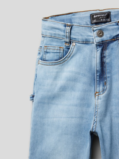 Blue Effect Slim fit jeans met hamerlus Lichtblauw - 2