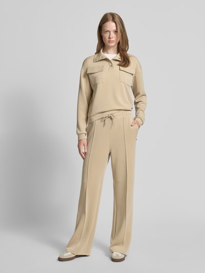 Scotch & Soda Sweatshirt mit Stehkragen Sand 1