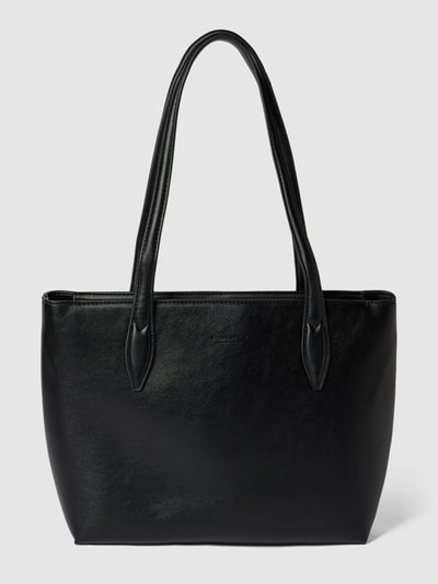 Seidenfelt Shopper in Leder-Optik Modell 'Birsta' Black 1