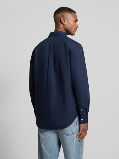 Tommy Hilfiger Regular Fit Freizeithemd aus reiner Baumwolle Marine 5