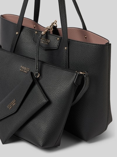 Guess Tote Bag mit Label-Detail Modell 'BRENTON' Black 3