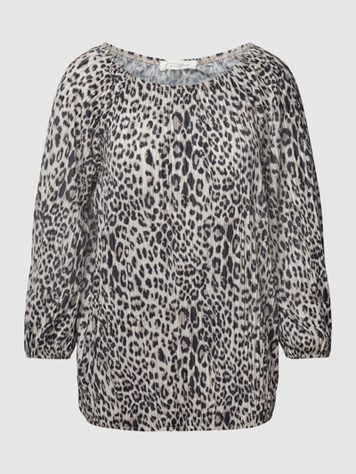 Christian Berg Woman Blusenshirt mit Animal-Print Sand 2