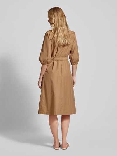 Soyaconcept Midi-jurk met borstzakken, model 'NETTI' Camel - 5