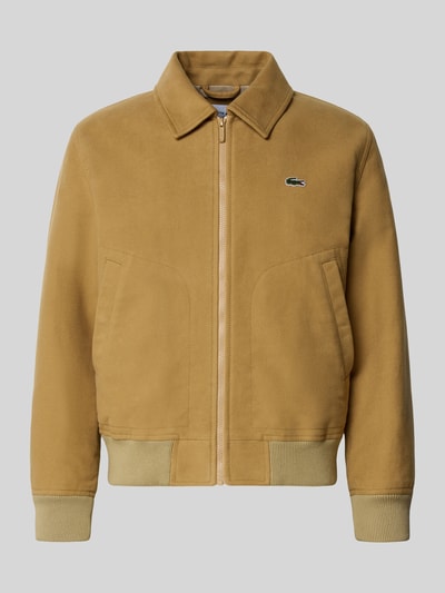 Lacoste Bomberka o kroju regular fit z czystej bawełny Beżowy 2