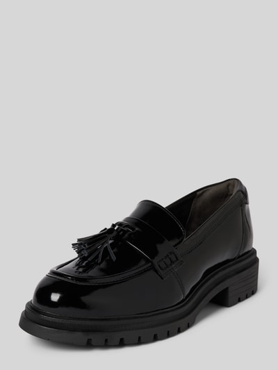 Tamaris Loafers met labeldetail Zwart - 1