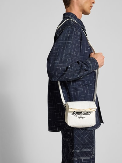 Kenzo Shoulder Bag mit Logo-Print Weiss 1