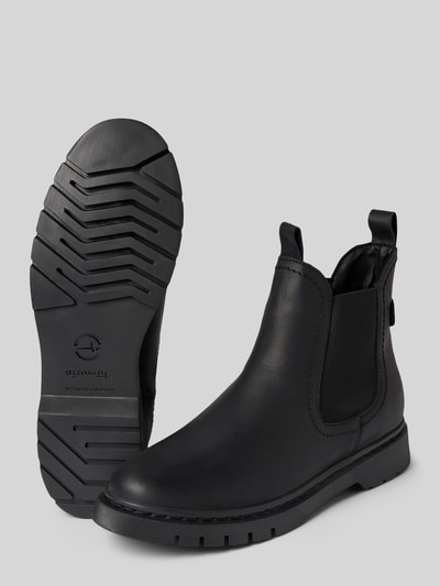 Tamaris Chelsea boots van rundernappa Zwart - 4