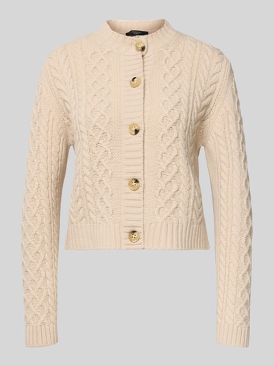 Weekend Max Mara Regular fit gebreid jack van zuivere wol, model 'ABITO' Beige - 2