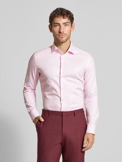 SEIDENSTICKER Slim Fit Business-Hemd mit Knopfleiste Rose 4