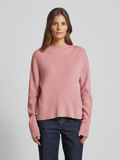 QS Strickpullover mit Turtleneck Rosa 4