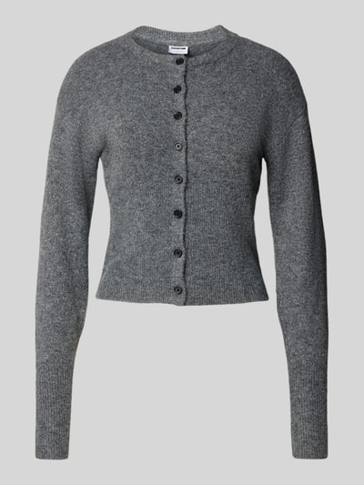 Noisy May Strickjacke mit Rundhalsausschnitt Modell 'NOLA' Mittelgrau 2