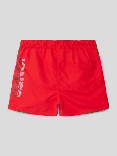 Jack & Jones Zwembroek met labelprint Rood - 3