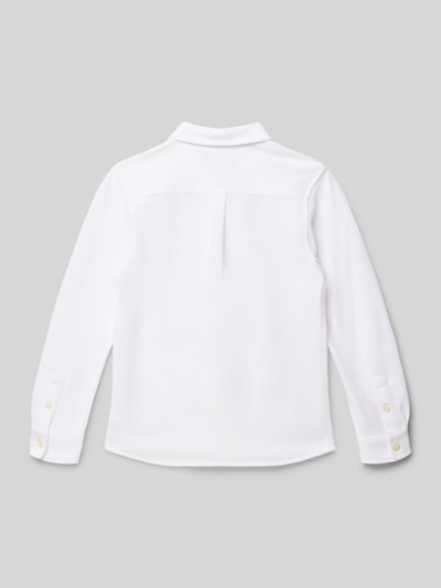 Polo Ralph Lauren Kids Regular Fit Freizeithemd aus reiner Baumwolle Weiss 3
