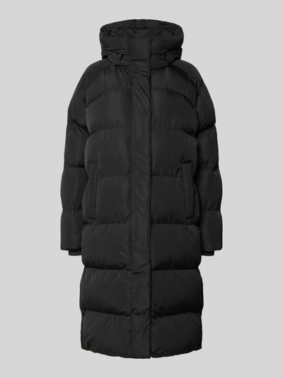 Superdry Płaszcz pikowany z kapturem i wpuszczanymi kieszeniami Czarny 2