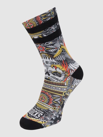 American Socks Sokken met all-over motief  Geel - 1