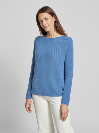 Rich & Royal Strickpullover mit Rundhalsausschnitt Hellblau 4