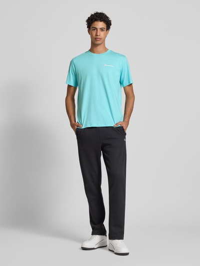 CHAMPION T-Shirt mit Label-Print Aqua 1