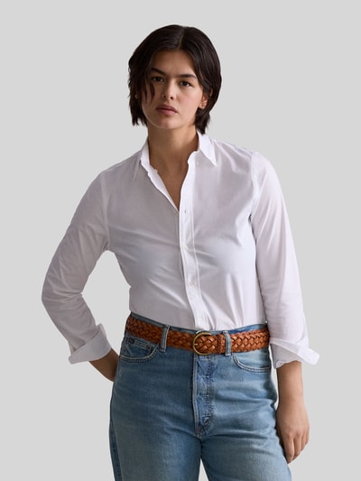 Polo Ralph Lauren Regular Fit Hemdbluse aus Baumwoll-Mix Weiss 4