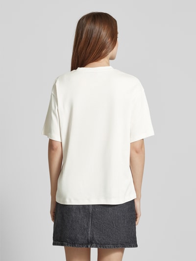 HUGO T-Shirt mit Label-Print Modell 'Dazalena' Offwhite 5