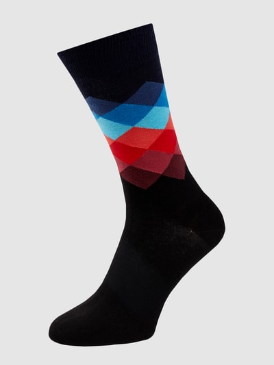 Happy Socks Sokken met all-over motief   Zwart - 1