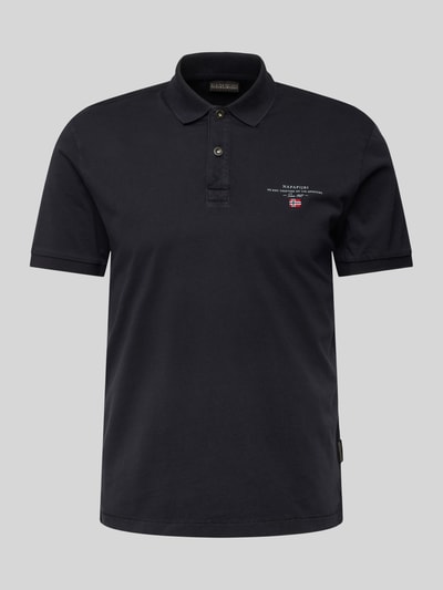 Napapijri Regular Fit Poloshirt mit Label-Stitching Modell 'elbas' Black 2