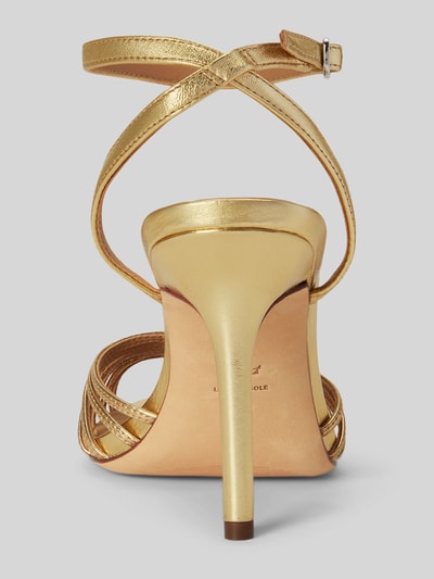 Lauren Ralph Lauren Sandaletten aus echtem Leder Modell 'MCKAYLA' Gold 4