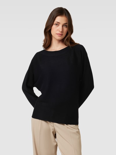 Soyaconcept Gebreide pullover van viscosemix, model 'Dolly' Zwart - 4