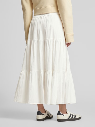 JAKE*S STUDIO WOMAN Midirock im Stufen-Look Offwhite 5