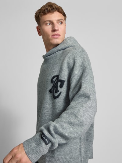 ANOTHER COTTON LAB Hoodie mit Kapuze Hellgrau Melange 3