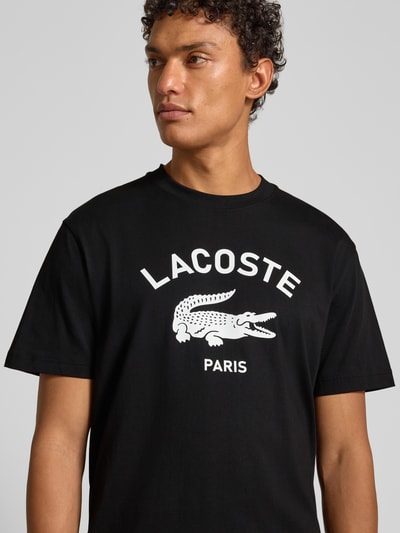 Lacoste Regular Fit T-Shirt aus reiner Baumwolle Black 3