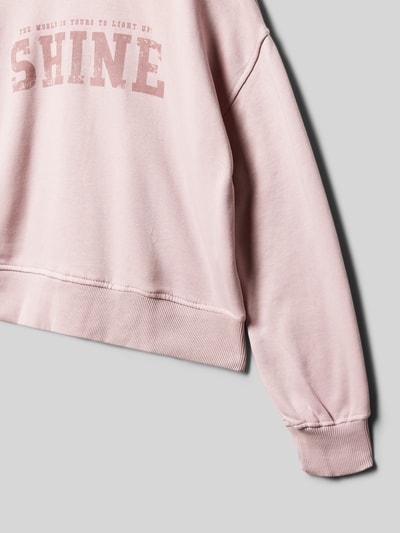 Mango Sweatshirt mit Rundhalsausschnitt Modell 'london' Rosa 2