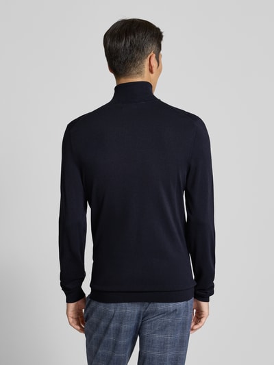 MCNEAL Rollkragenpullover aus Viskose-Mix Marine 5