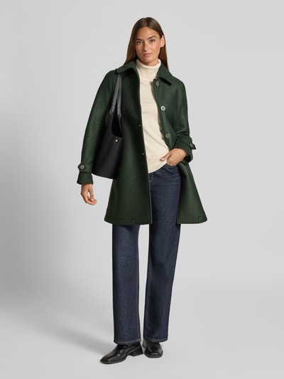 Colmar Originals Lange jas met mouwtrensjes Donkergroen - 1