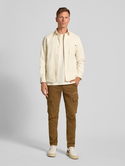 PME Legend Cargobroek met labeldetail en klepzakken, model 'Nordrop' Camel - 1