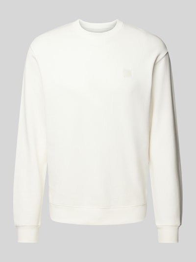 Scotch & Soda Sweatshirt mit gerippten Abschlüssen Offwhite 2