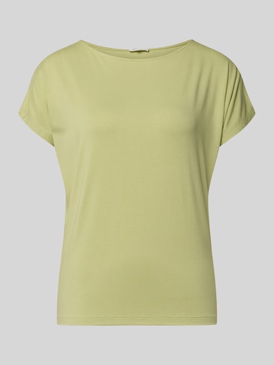 Productfoto, Relaxed Fit T-Shirt aus Viskose-Mix van s.Oliver RED LABEL, effen lichtgroen, jerseystructuur, ronde hals, korte mouw.
