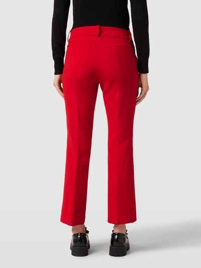 Cambio Stoffen broek met persplooien, model 'FARAH' Rood - 5