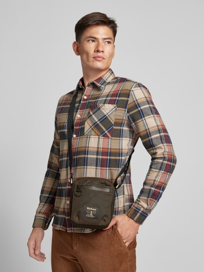 Barbour Torba na ramię z naszywką z logo Zielony 1