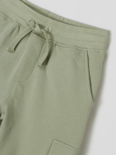 Marc O'Polo Sweatshorts met cargozakken  Rietgroen - 2