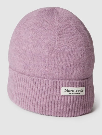 Marc O'Polo Beanie mit Label-Detail Modell 'Beanie US Alpaca Wool' Flieder 1