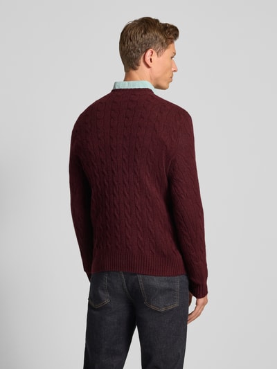 Polo Ralph Lauren Regular fit gebreide pullover van een mix van wol en kasjmier Bordeaux - 5