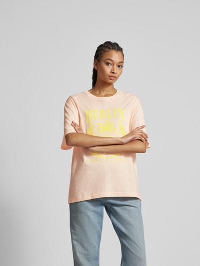 Lala Berlin Oversized T-Shirt mit Label-Print Orange 4