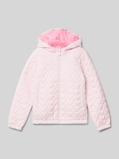 s.Oliver RED LABEL Regular Fit Steppjacke mit Herz-Steppung Rosa 1