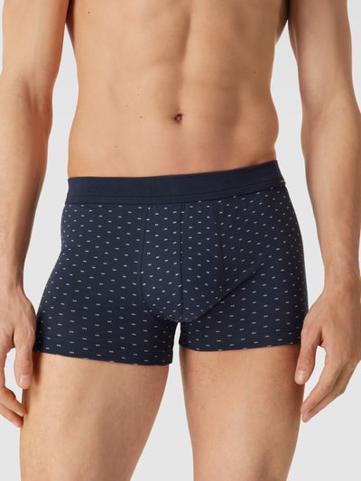 Schiesser Trunks mit Label-Detail Modell 'Fashion Daywear' Dunkelblau 3