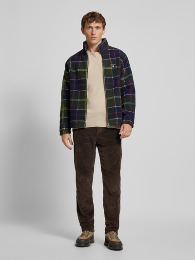 Barbour Fleecejack met opstaande kraag Olijfgroen - 1