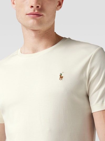 Polo Ralph Lauren T-shirt z wyhaftowanym logo Beżowy 3