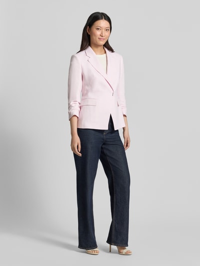 BOSS Slim Fit Kurzblazer aus Leinen-Viskose-Mix Modell 'JIA8' Rose 1